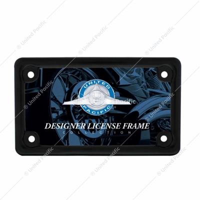 Black Motorcycle License Plate Frame