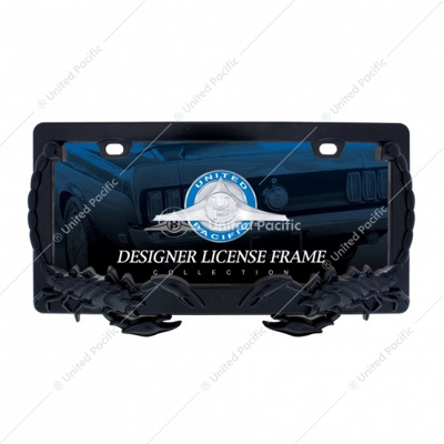 Scorpion License Plate Frame - Black