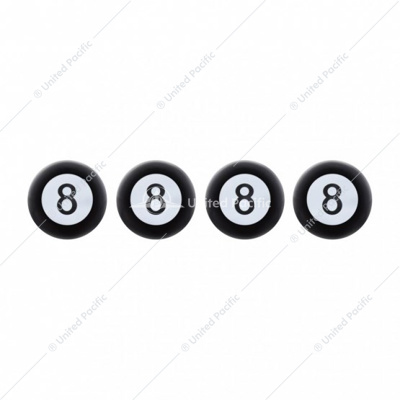 "8" Ball Tire Valve Caps (4-Pack)