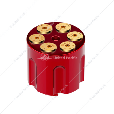 Gun Cylinder 9/10 Speed Gearshift Knob - Candy Red