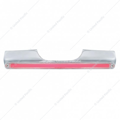 Motorcycle Rear Signal Light Bar With 24 LED 12" GloLight Bar - Red LED/Clear Lens
