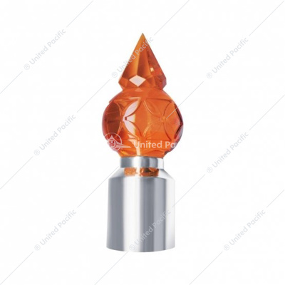 Crystal Pyramid Ball Bumper Guide Top - Amber (2-Pack)