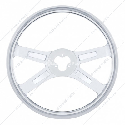 18" Stainless Steel 4 Spoke Steering Wheel