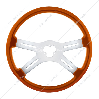 18" Vibrant Color 4 Spoke Steering Wheel