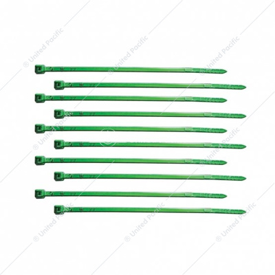 4" Nylon Cable Ties - Green (10-Pack)