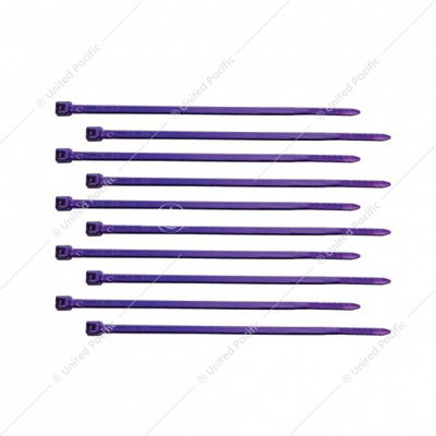4" Nylon Cable Ties - Purple (10-Pack)