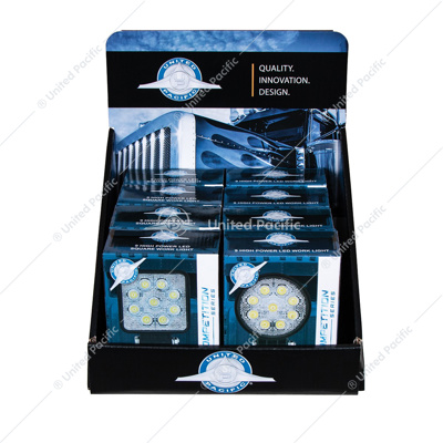 9 High Power LED Work Light Bin Box Display