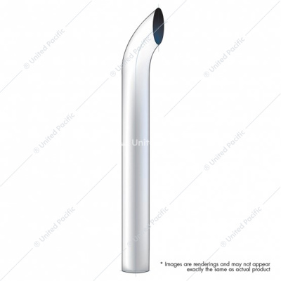 7" Curved Plain Bottom Exhaust - 60" L
