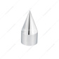 33mm X 4-1/8" Chrome Plastic Spike Nut Covers - Thread-On (60-Pack)