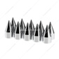 33mm X 4-1/8" Chrome Plastic Spike Nut Covers - Thread-On (Box of 10)