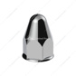 1-1/2" X 2-3/4" Chrome Plastic Bullet Nut Covers - Push-On (Color Box of 20)