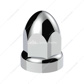 33mm X 2-3/4" Chrome Plastic Bullet Nut Covers With Flange - Push-On (Box of 20 )