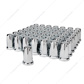 33mm X 3-1/4" Chrome Plastic Tall Classic Nut Covers - Push-On (60-Pack)