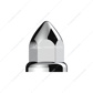 33mm X 2-3/8" Chrome Plastic Bullet Nut Cover With Flange - Push-On (Bulk)