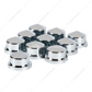3/4" X 7/8" Chrome Plastic Pointed Nut Covers - Push-On (Color Box of 10)