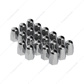 1-1/2" X 2-3/4" Chrome Plastic Tall Nut Covers - Push-On (Color Box of 20)