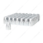 1-1/2" x 2-3/4" Chrome Plastic Tall Nut Covers - Push-On (60-Pack)