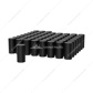 33mm x 4-1/4" Matte Black Tall Cylinder Nut Covers - Thread-On (60-Pack)