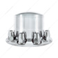Dome Rear Axle Cover With 33mm Standard Thread-On Nut Covers - Chrome