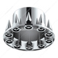 Pointed Rear Axle Cover With 33mm Spike Thread-On Nut Covers - Chrome