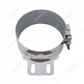 7" Stainless Butt Joint Exhaust clamp - Straight Bracket