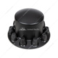 Dome Rear Axle Cover With 33mm Standard Thread-On Nut Covers - Matte Black