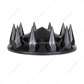 Pointed Front Axle Cover With 33mm Spike Thread-On Nut Covers - Matte Black