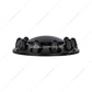 Front Axle Cover With Dome Cap & 1-1/2"  Push-On Nut Covers - Matte Black (Color Box)
