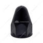 1-1/2" X 2-3/4" Matte Black Painted Plastic Bullet Nut Covers - Push-On (Color Box of 20)
