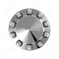 Pointed Rear Axle Cover With 33mm Standard Style Push-On Nut Covers - Chrome