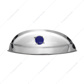 Chrome Visor With Blue Glass Dot For 7" Headlight