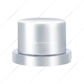 7/16" x 1/2" Chrome Plastic Flat Top Nut Covers - Push-On (10-Pack)
