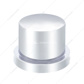 9/16" X 11/16" Chrome Plastic Flat Top Nut Covers - Push-On (10-Pack)