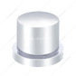 11/16" X 15/16" Chrome Plastic Flat Top Nut Covers - Push-On (10-Pack)