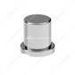 3/4" X 1-1/4" Chrome Plastic Flat Top Nut Covers - Push-On (10-Pack)