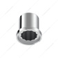 3/4" X 1-1/4" Chrome Plastic Flat Top Nut Covers - Push-On (10-Pack)