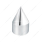 1/2" x 1-7/16" Chrome Plastic Spike Nut Covers - Push-On (10-Pack)