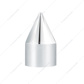 1/2" x 1-7/16" Chrome Plastic Spike Nut Covers - Push-On (10-Pack)