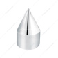 9/16" x 1-1/2" Chrome Plastic Spike Nut Covers - Push-On (10-Pack)