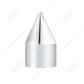 9/16" x 1-1/2" Chrome Plastic Spike Nut Covers - Push-On (10-Pack)