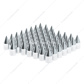 15/16" X 2-1/2" Chrome Plastic Spike Nut Cover - Push-On (Color Box of 60)