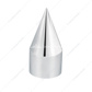 1-1/2" x 4-1/8" Chrome Plastic Spike Nut Covers - Push-On (10-Pack)