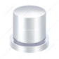 1-3/16" X 1-5/8" Chrome Plastic Flat Top Nut Cover With Flange - Push-On (Bulk)