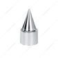33mm x 4-1/4" Chrome Plastic Stiletto Nut Covers - Thread-On (60-Pack)