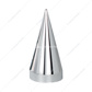 33mm x 4-1/2" Chrome Plastic X Spike Nut Covers - Thread-On (60-Pack)