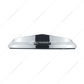 Chrome Plastic Bezels With Visor For 3" X 1-1/8" Peterbilt Door Emblem (Card of 2)