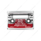 Chrome Plastic Axle/Differential Switch Guard With Glossy Sticker For 1990-2010 Freightliner Classic-Red