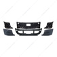 Complete 3-Piece Front Bumper Set Without Fog Light Hole For 2008-2017 Freightliner Cascadia