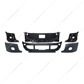 Complete 3-Piece Front Bumper Set With Fog Light Hole For 2008-2017 Freightliner Cascadia
