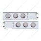 3-3/4" Bolt Pattern Deluxe Stainless Spring Loaded Light Bar With 6X 4" Light Cutouts (Pair)